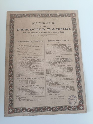 Perdono assisi iscrizione - perdono,