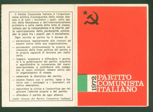 Tessera partito comunista - partito,
