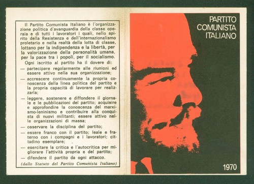 Tessera partito comunista - partito,