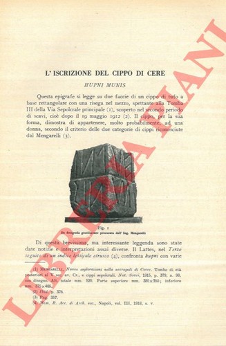 Archeologia etruscologia - -,