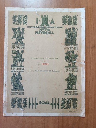 1939 certificato iscrizione