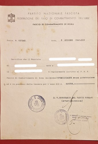 Iscrizione fascio - iscrizione,
