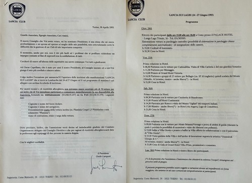 Lancia club programma - club,