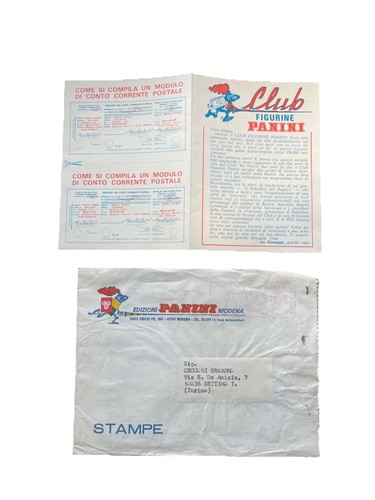 Panini 1972 modulo iscrizione - 1972,