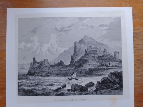 Portovenere xilografia - portovenere,,