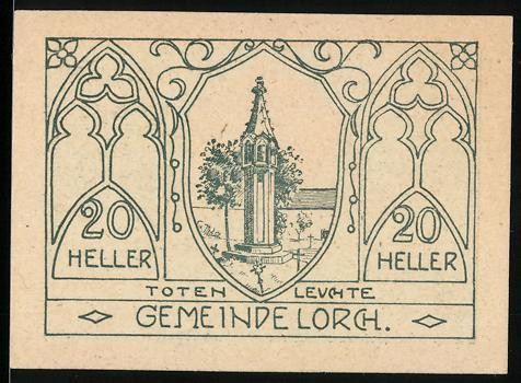 Notgeld lorch 1920 heller - 20,