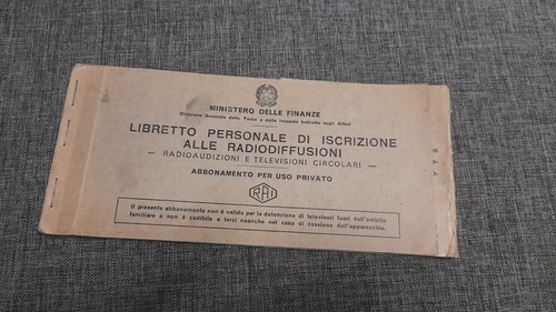 Libretto personale - , di
