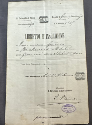 Libretti iscrizione - libretti,