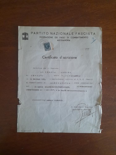 Partito nazionale fascista - nazionale,