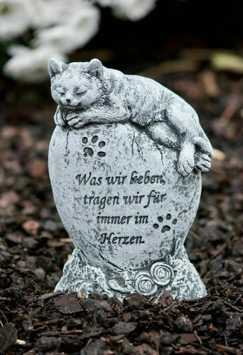 Decorazione funeraria gatto - funeraria,