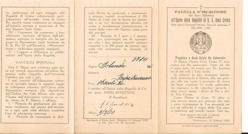 1930 pagella iscrizione - 1930, d'iscrizione